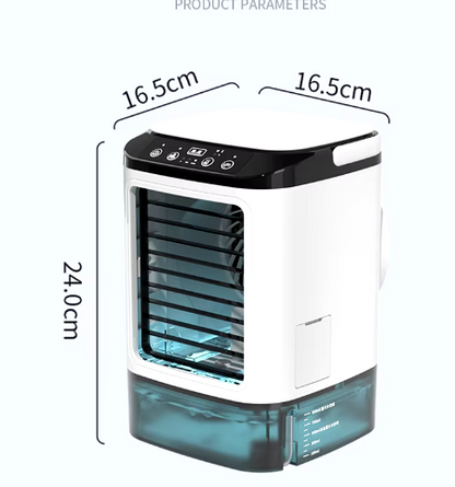 Ventilador Enfriador de Aire Portátil USB con Doble Pulverización